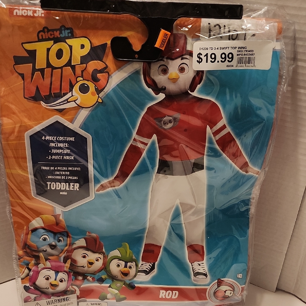 Top Wing Rod Toddler Costume